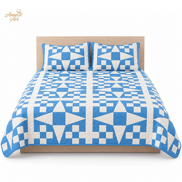 Handmade quilted patchwork comforter